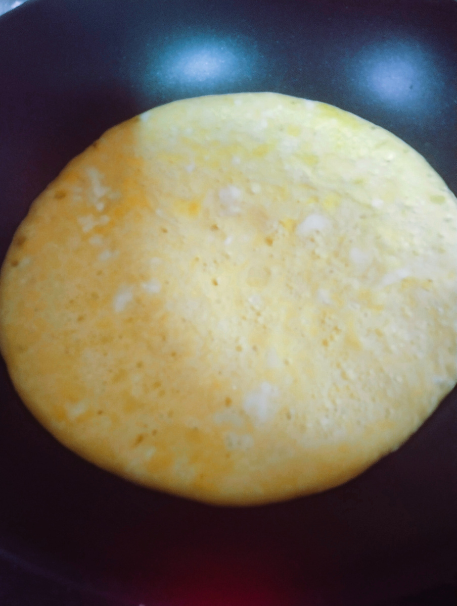 Яичный блинчик из 4 яиц