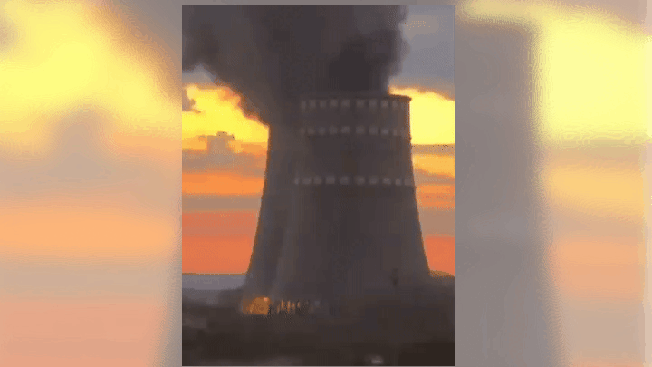   Удары ВСУ по крупнейшей атомной станции в Европе - это постоянные провокации Украины. Скриншот: ТГ-канал Дмитрия Рогозина