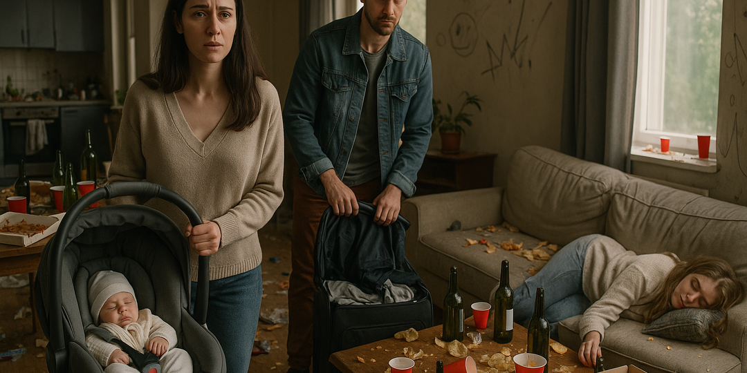 — Она поживёт у нас пару недель. Пока сдаст экзамены, освоится… — спокойно говорил муж.