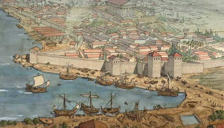 в греческий период Массилия(Марсель)