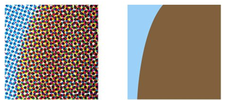 Приблизительно такая разница между тем, что напечатано, и тем, что мы видим.