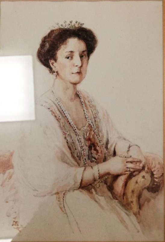  О. Кардовская Портрет императрицы Александры Федоровны. 1910 - е годы.