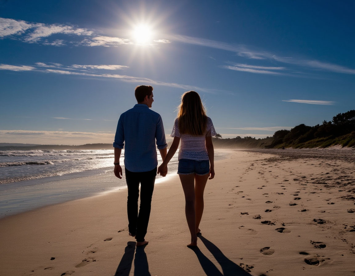 ИИ Прогулка по берегу моря