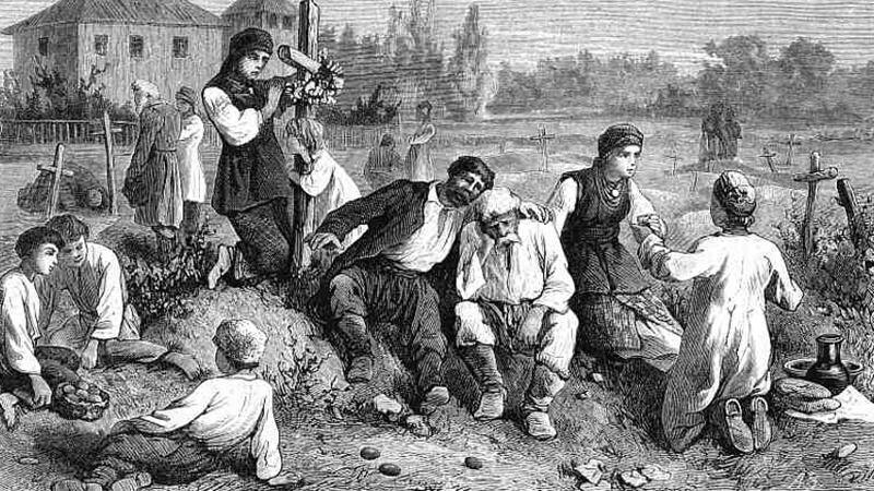 "Поминание на Фоминой неделе"/ Фото: wikipedia.org; Общественное достояние