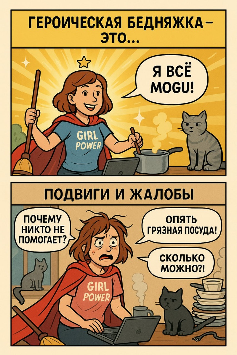 Героическая Бедняжечка - комикс от Анны Ященко