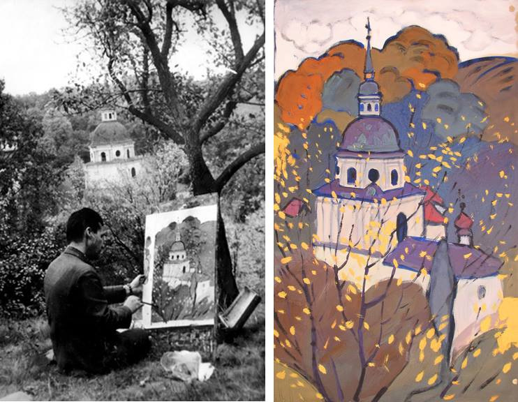 Юрий Иванович Химич за работой. Источник  - Яндекс Картинки