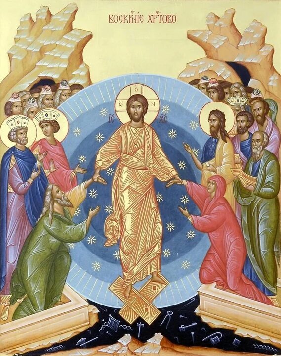 Икона Воскресения Христова. Иллюстрация из сети