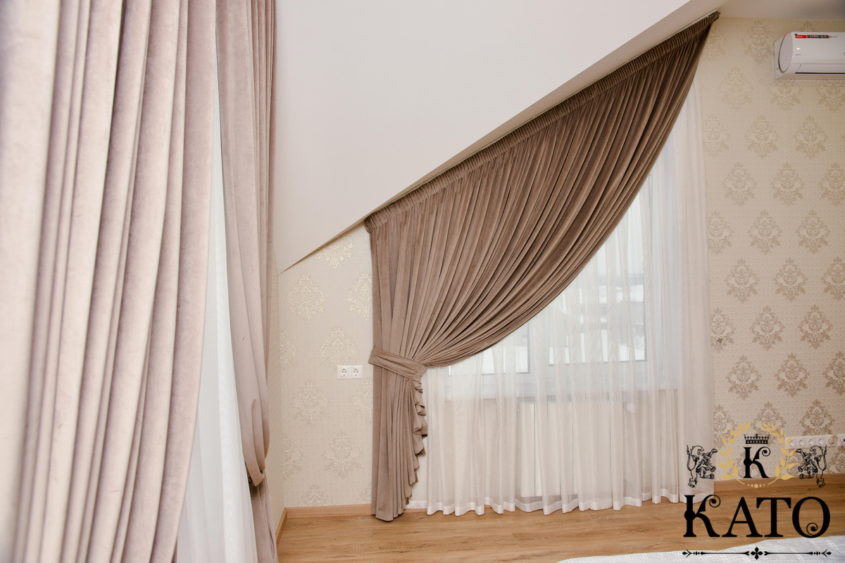 Шторы на нестандартные окна 