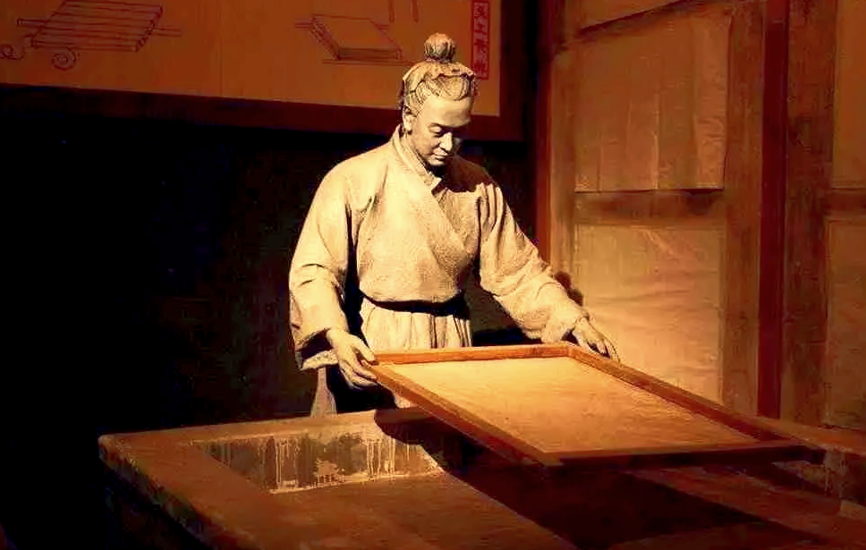 Процесс изготовления бумаги. Изображение взято с Яндекс картинок.