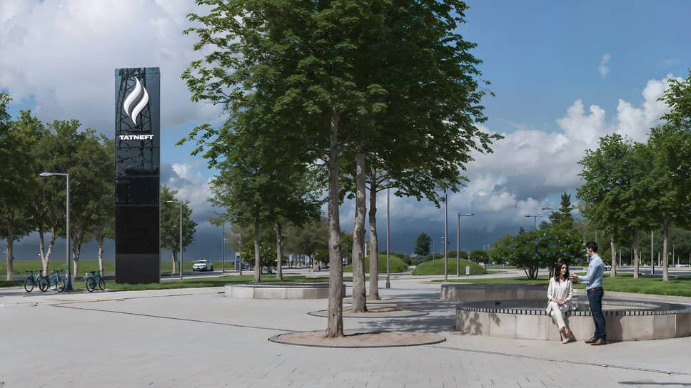 Эскиз аллеи от пр. Вахитова до Шинников в Нижнекамске.📷Фото: Telegram-канал @radmirbelyaev