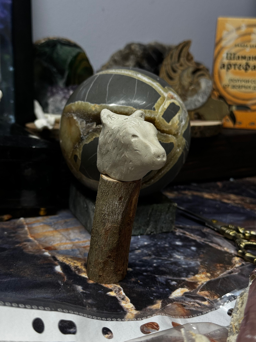 Онгон медведь, стадия сборки. 