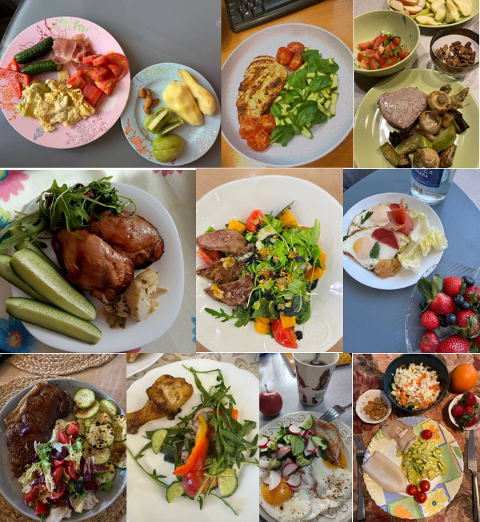 Фото завтраков-обедов-ужинов участников палео-марафона. Сами готовят - сами фотографируют - сами едят :) У вас не возникает желание оставить в прошлом тортики, пельмени и бургеры и перейти на такую вкусняшку? 