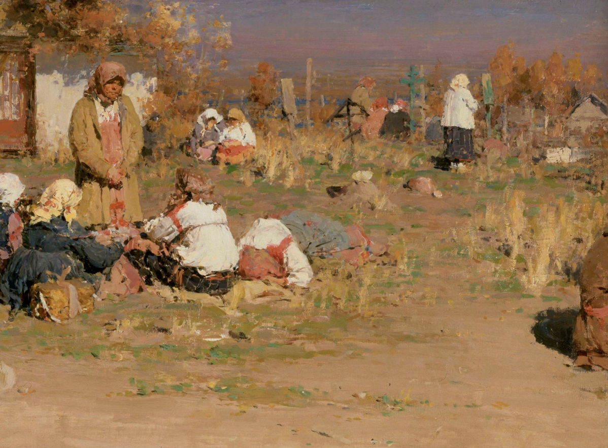 Радоница. После обедни (фрагмент), 1872 / Артхив
