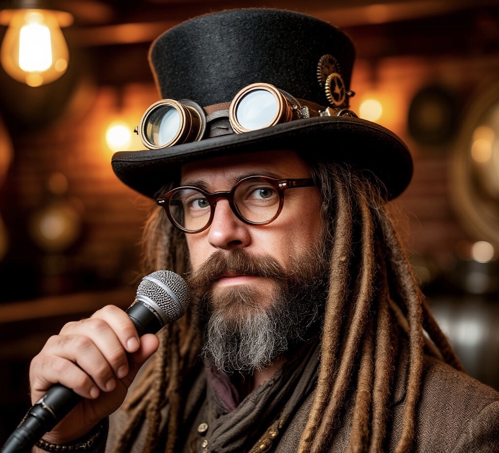 Индустриальный стиль стимпанк. Изображение создано искусственным интеллектом