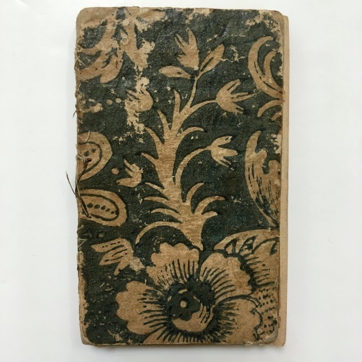 Джон Баньян (1628–1688). Божественные эмблемы, или Одухотворённые временные вещи. Филадельфия: Мэтью Кэри, 1796. На этой клейстерной бумаге изображён прекрасный цветочный мотив