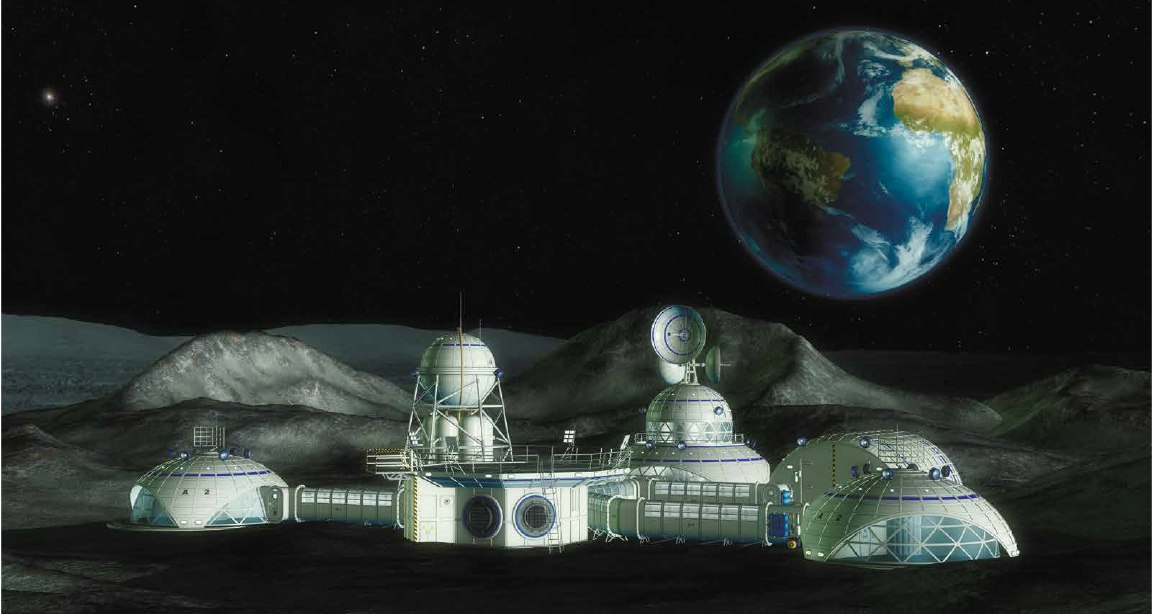 Макет лунной базы "Звезда"