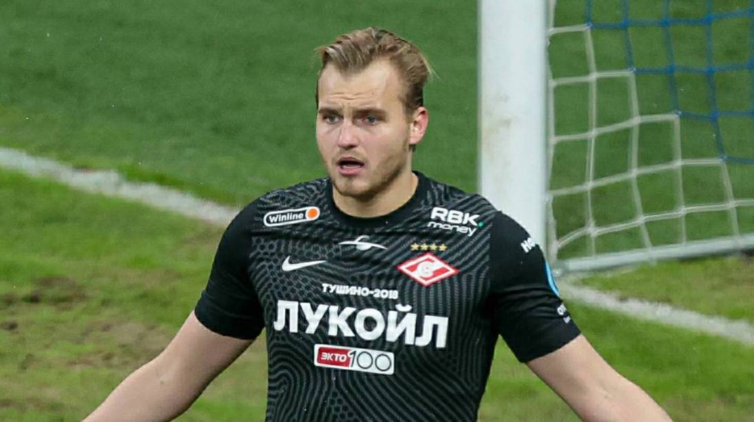 Голкипер московского футбольного клуба "Спартак" Александр Максименко. Фото из интернета.