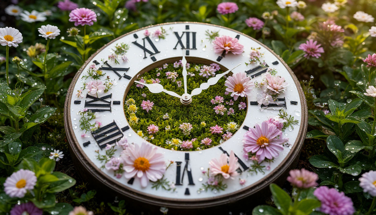 8 мая — День цветочных часов История о садовнике, создающем часы из распускающихся по очереди цветов
