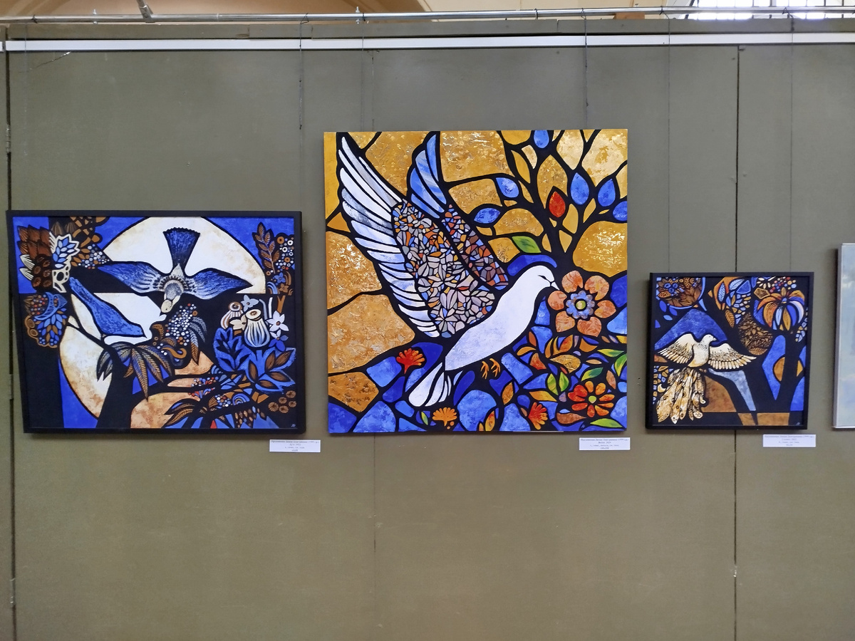 Прудникова Диана (1999 г.р.), Весна, поталь, смешанная техника, 100*100