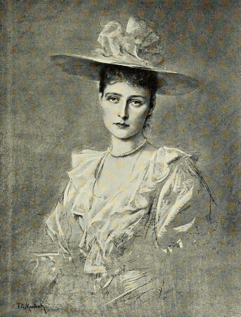 Фридрих Каульбах. Портрет императрицы  Александры Федоровны, супруги Николая Второго.