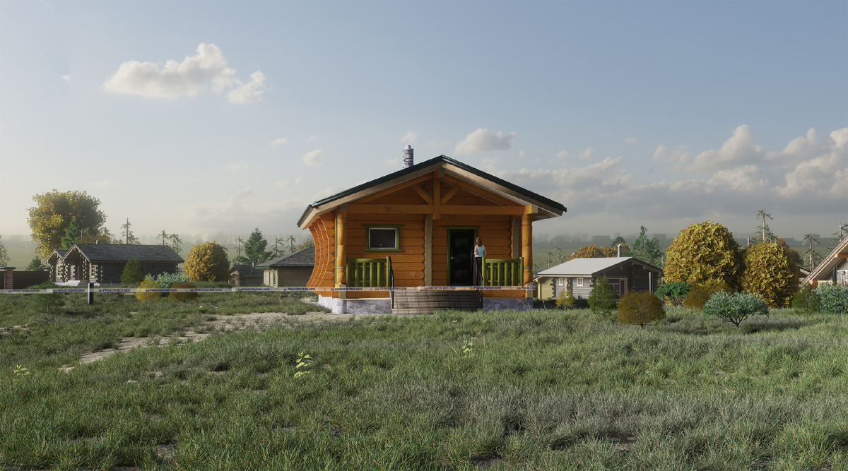 баня из лафета