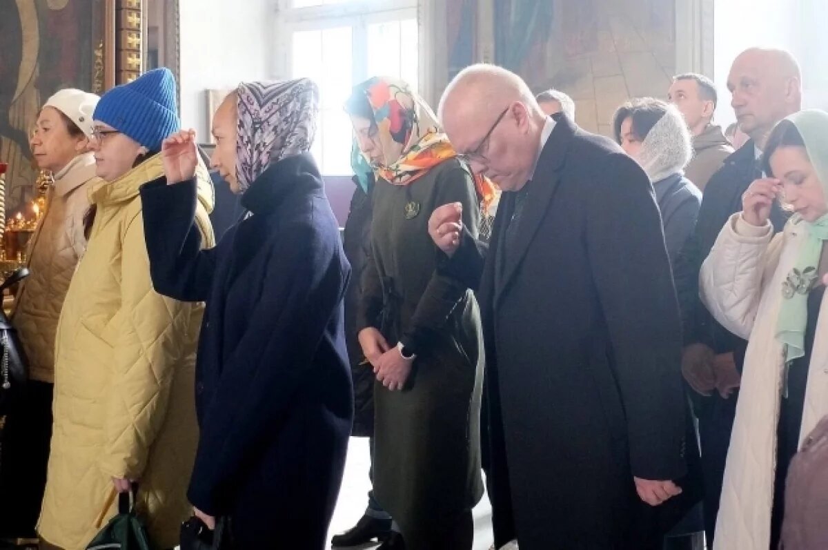    Богослужение прошло в Свято-Успенском кафедральном соборе.