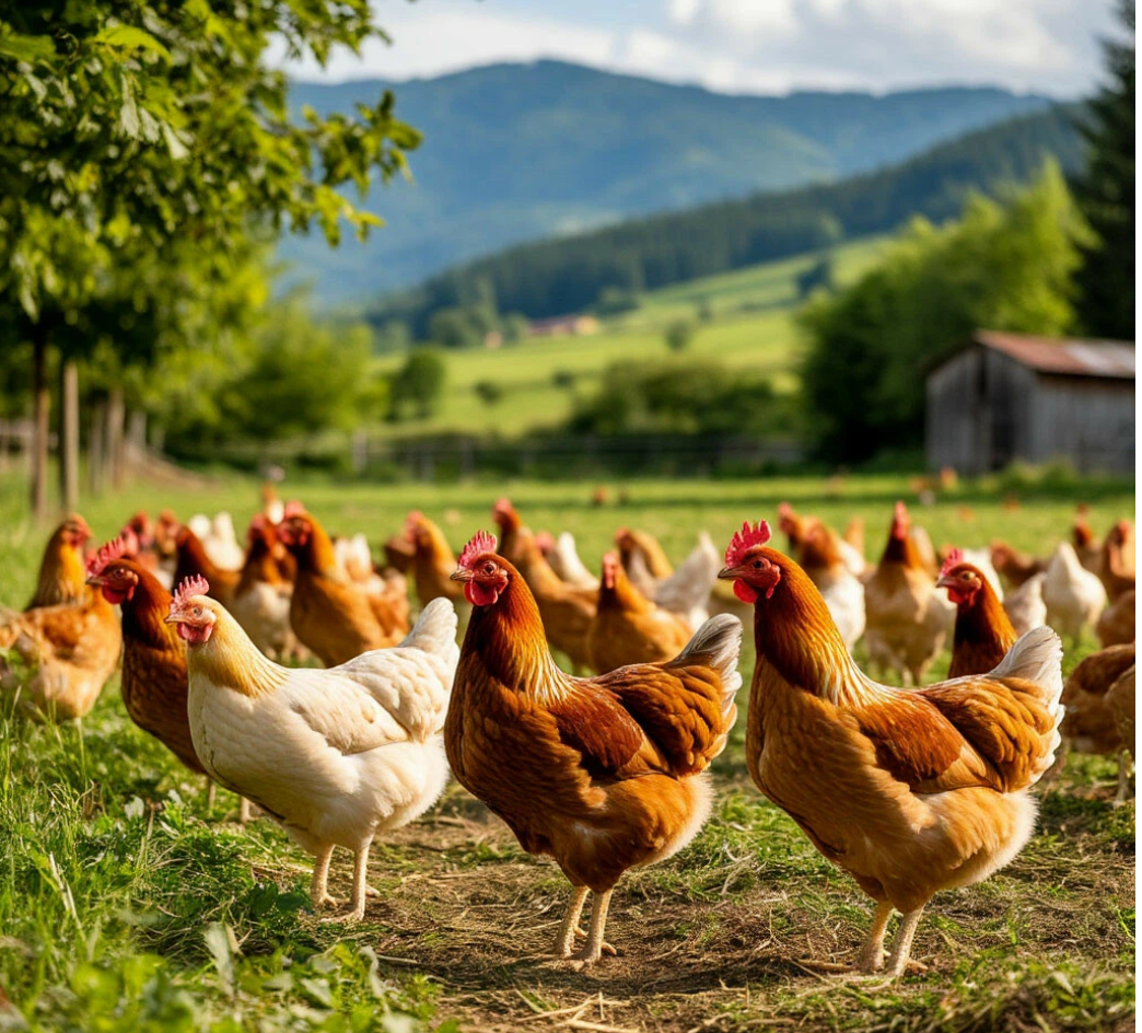 Свободный выгул кур