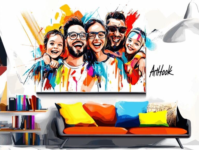    Портрет семьи на холсте: создайте уникальное наследие любви и тепла для вашего дома Art-Hook.Ru