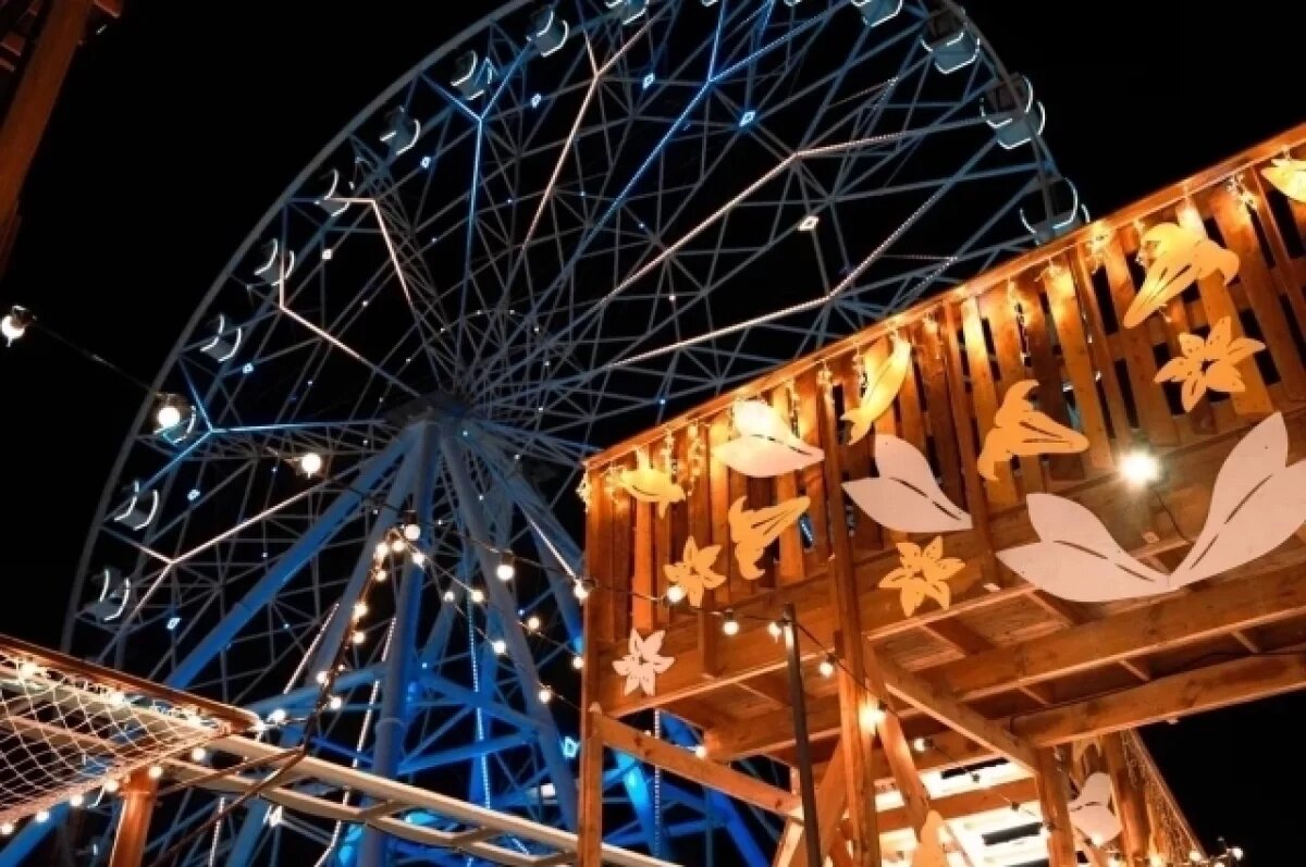    В омском парке остановили работу аттракционов из-за пыльной бури