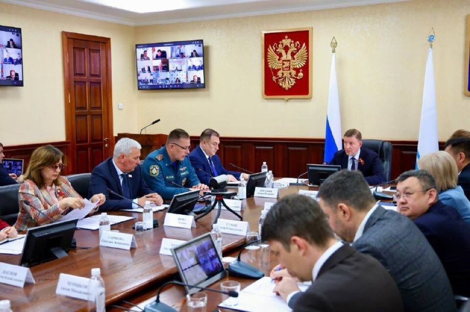    Заседание КЧС в Республике Алтай. Источник: Телеграм-канал главы Республики Алтай Андрея Турчака