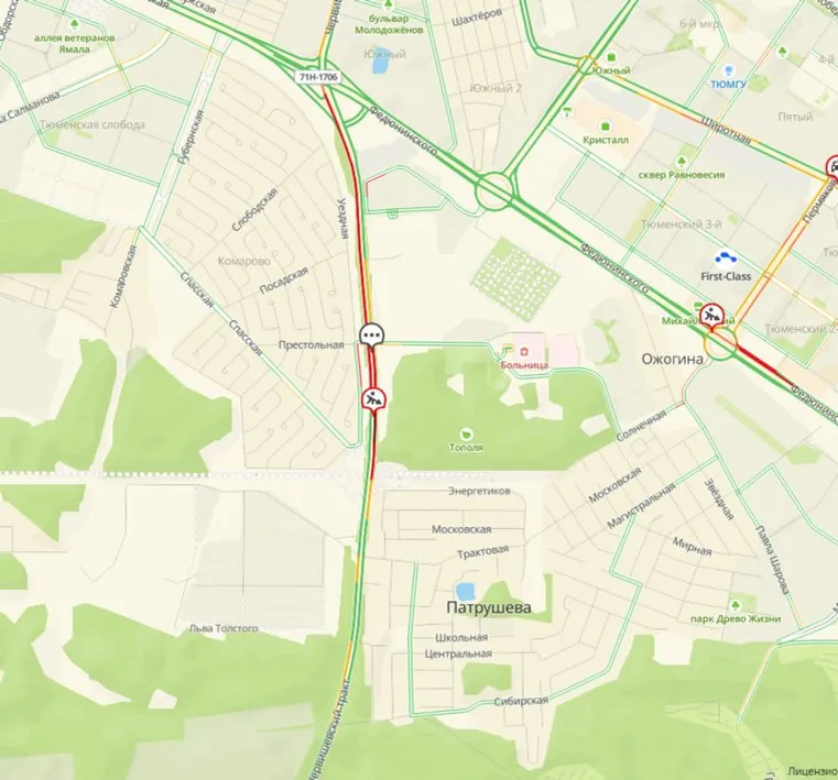 Как ситуация обстоит на Червишевском тракте
Фото: «2ГИС»