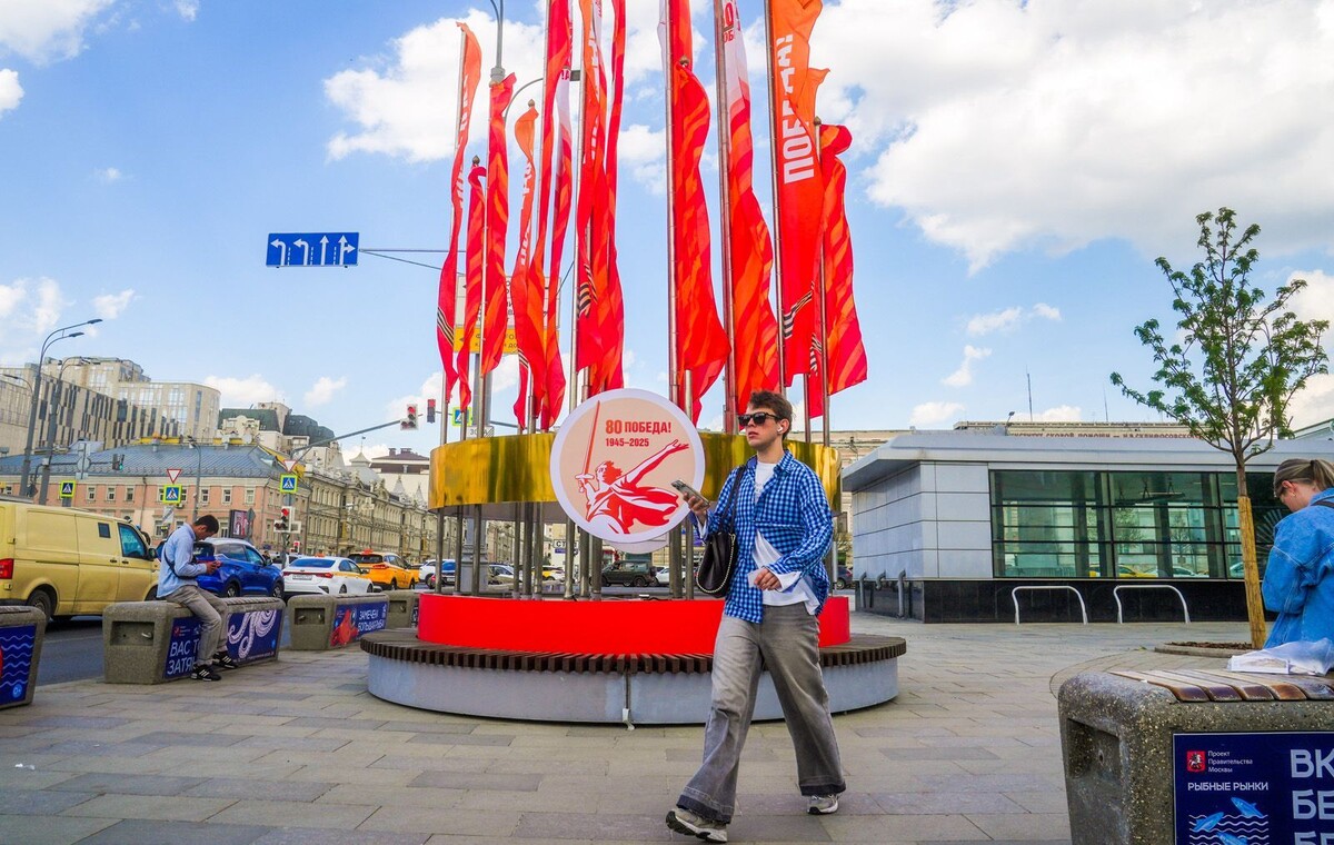    Столицу украсят ко Дню Победы