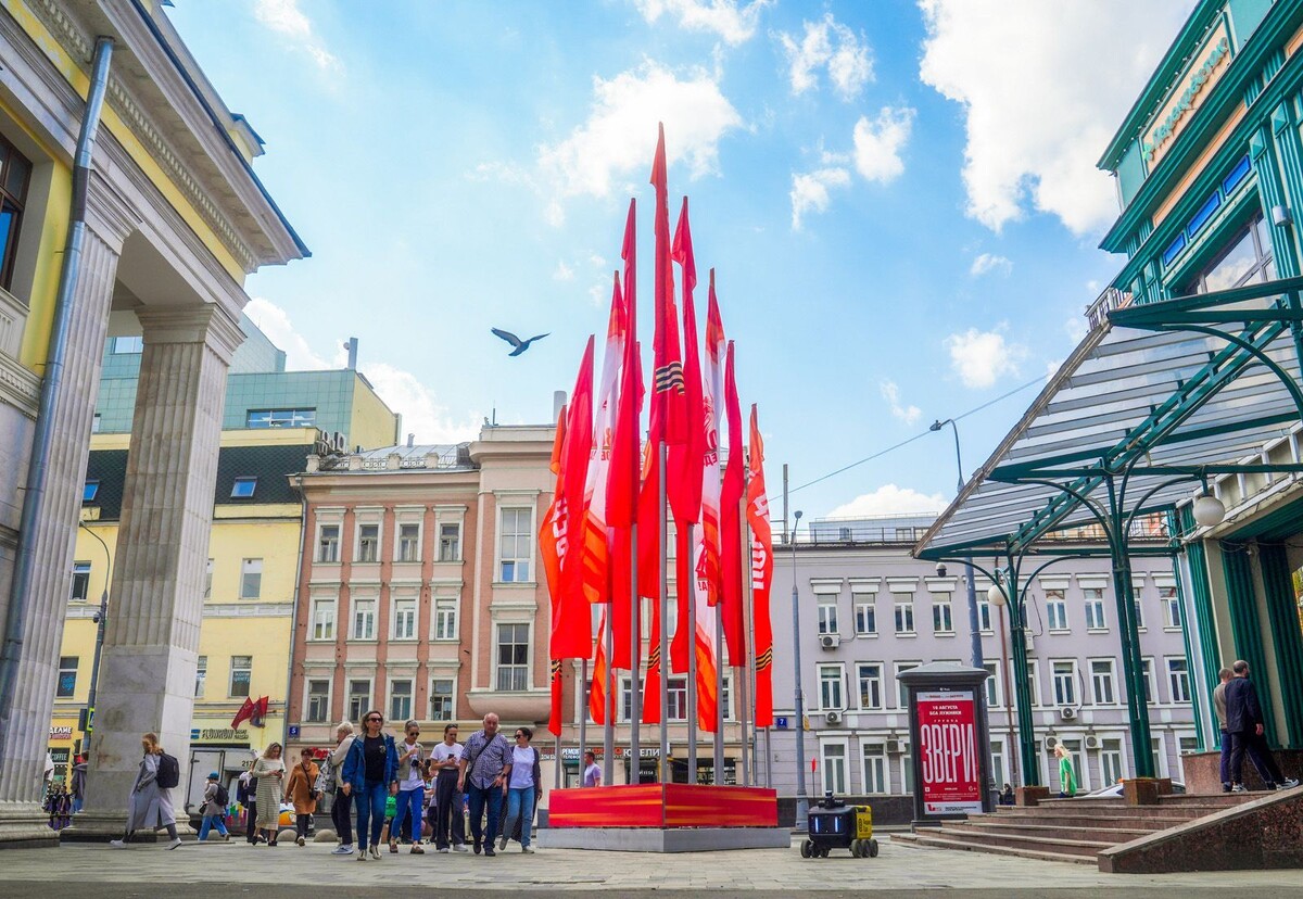    Столицу украсят ко Дню Победы