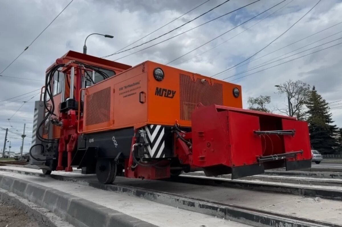    Техническая обкатка трамвайных путей началась в Автозаводском районе