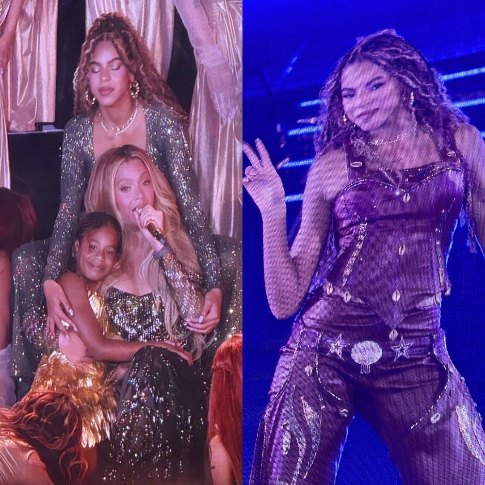 Бейонсе с дочерьми Блу Айви и Руми