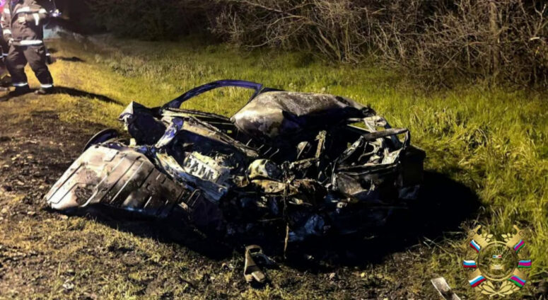    Место аварии. Фото: t.me/gibdd123region