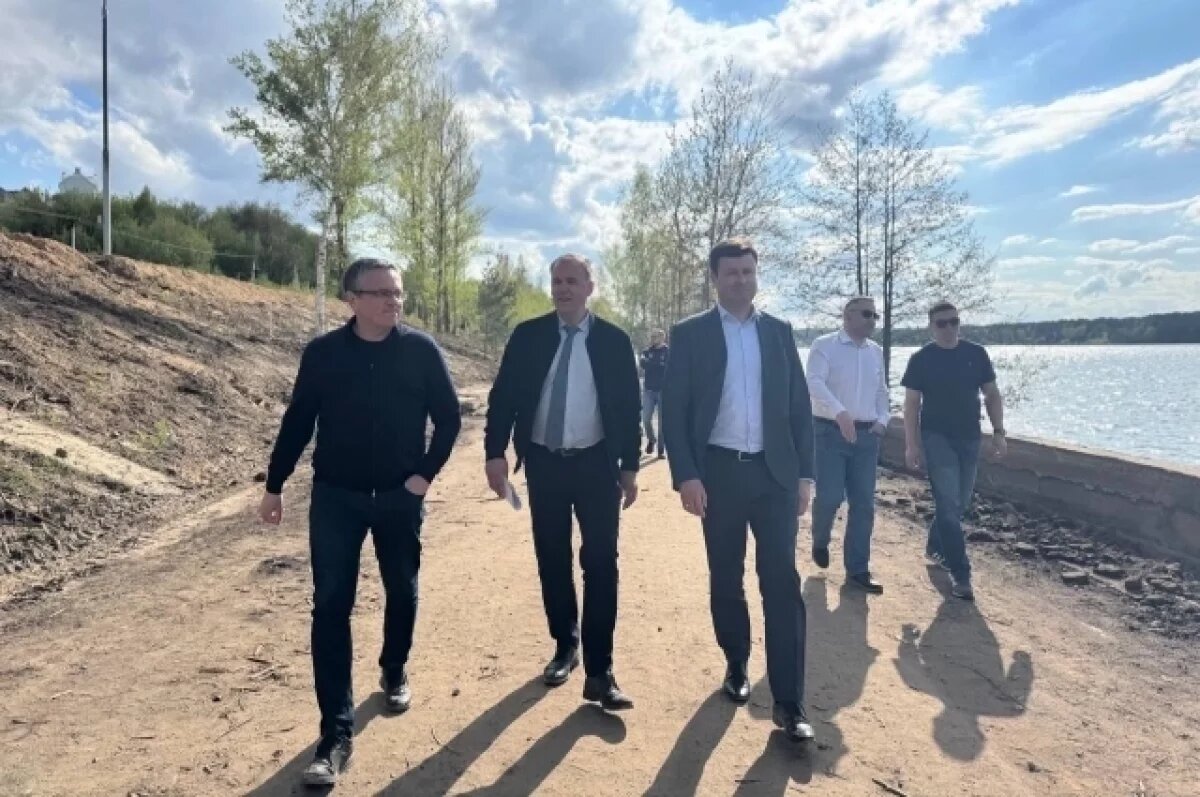    Глава Калуги объявил старт работ на набережной Яченского водохранилища