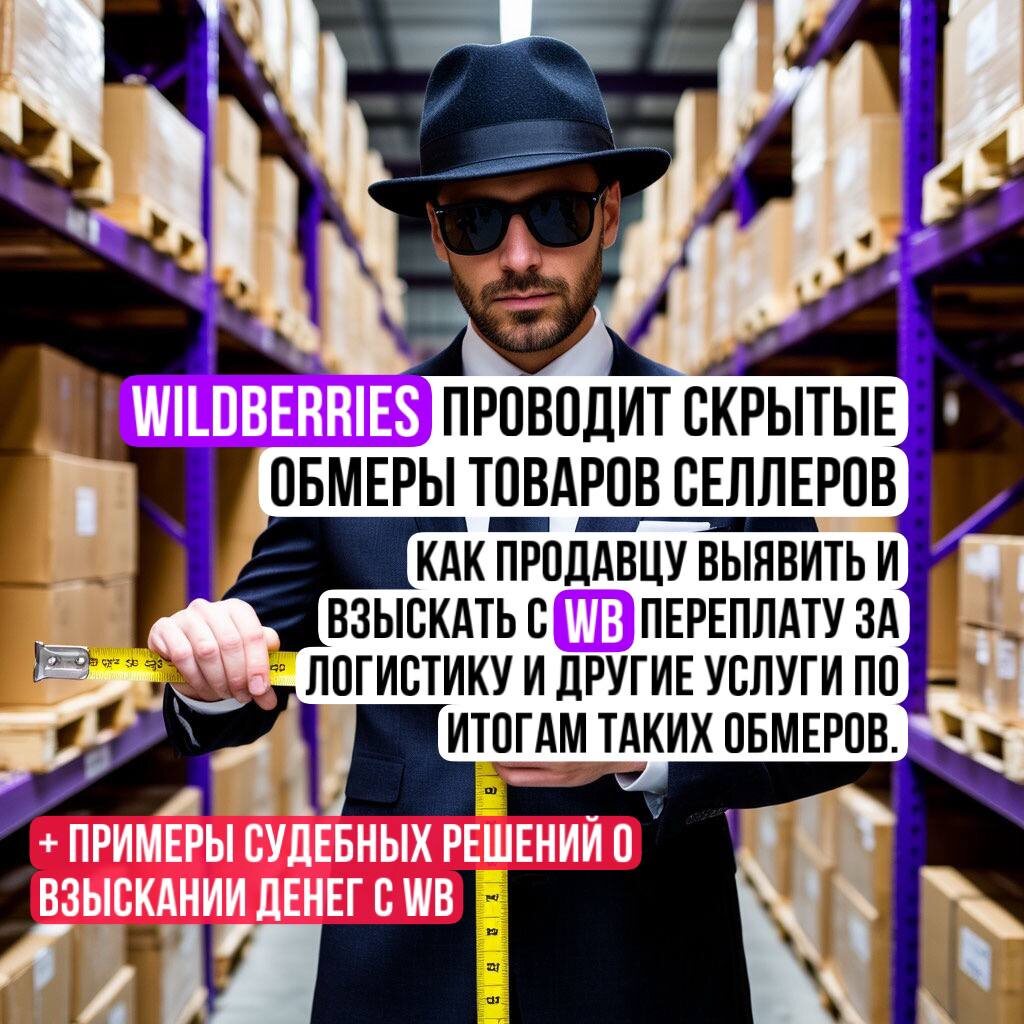 Обычно о проведении Вайлдберриз таких скрытых обмеров габаритов товара продавец узнает только в ходе суда. Именно проведением скрытых обмеров Вайлдберриз объясняет удержание переплаты за логистику, хранение, приемку.