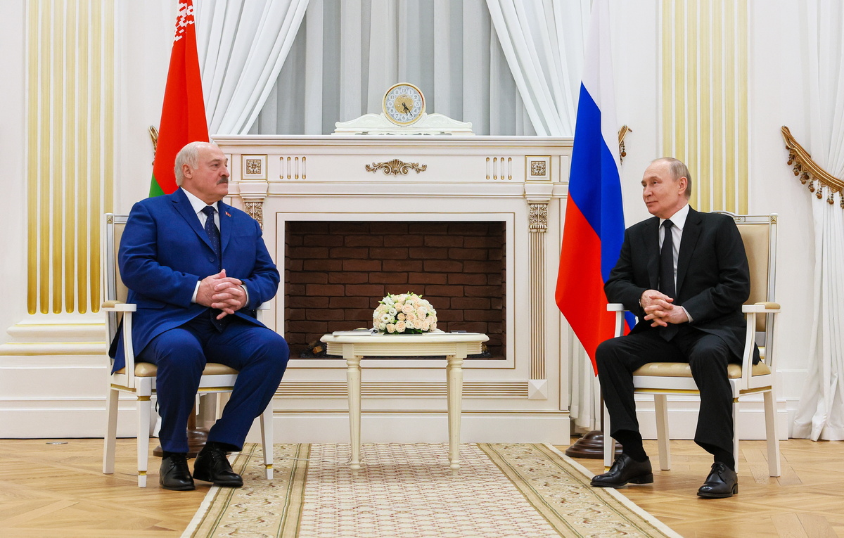    Президент Белоруссии Александр Лукашенко и президент РФ Владимир Путин  Владимир Смирнов/ТАСС