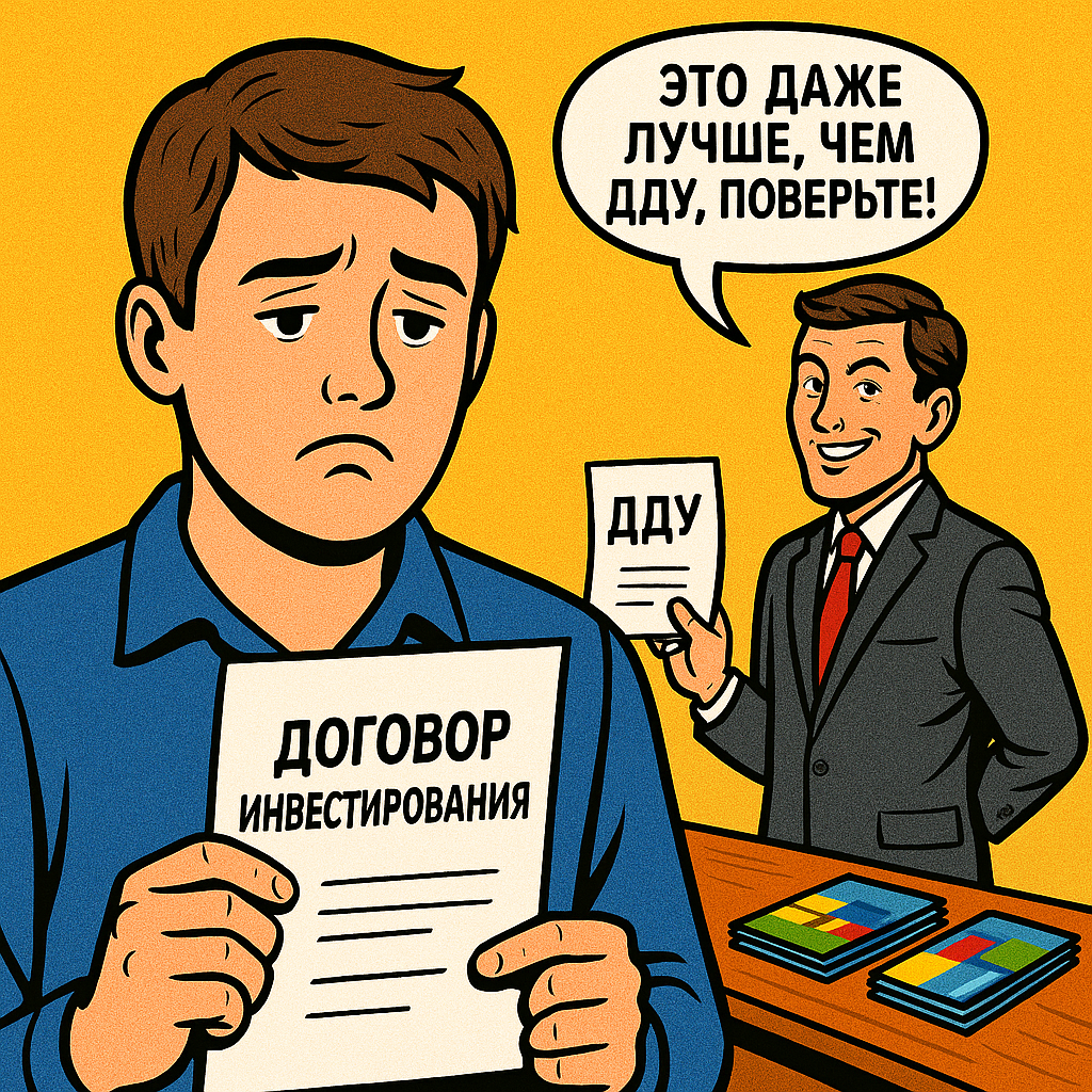 Только Договор долевого участия или Купли-Продажи с регистрацией в Росреестре