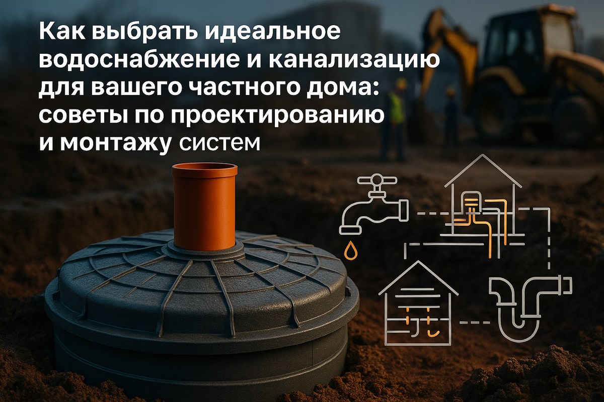    Как выбрать идеальное водоснабжение и канализацию для вашего частного дома: советы по проектированию и монтажу систем