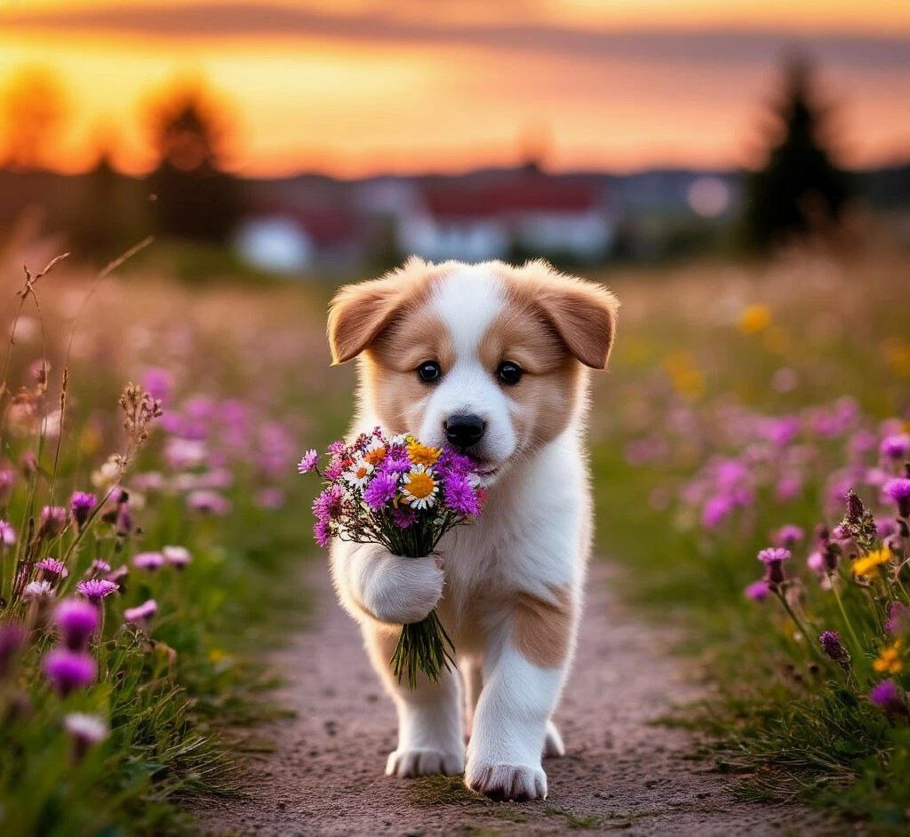 Пусть щенок дарит вам радость