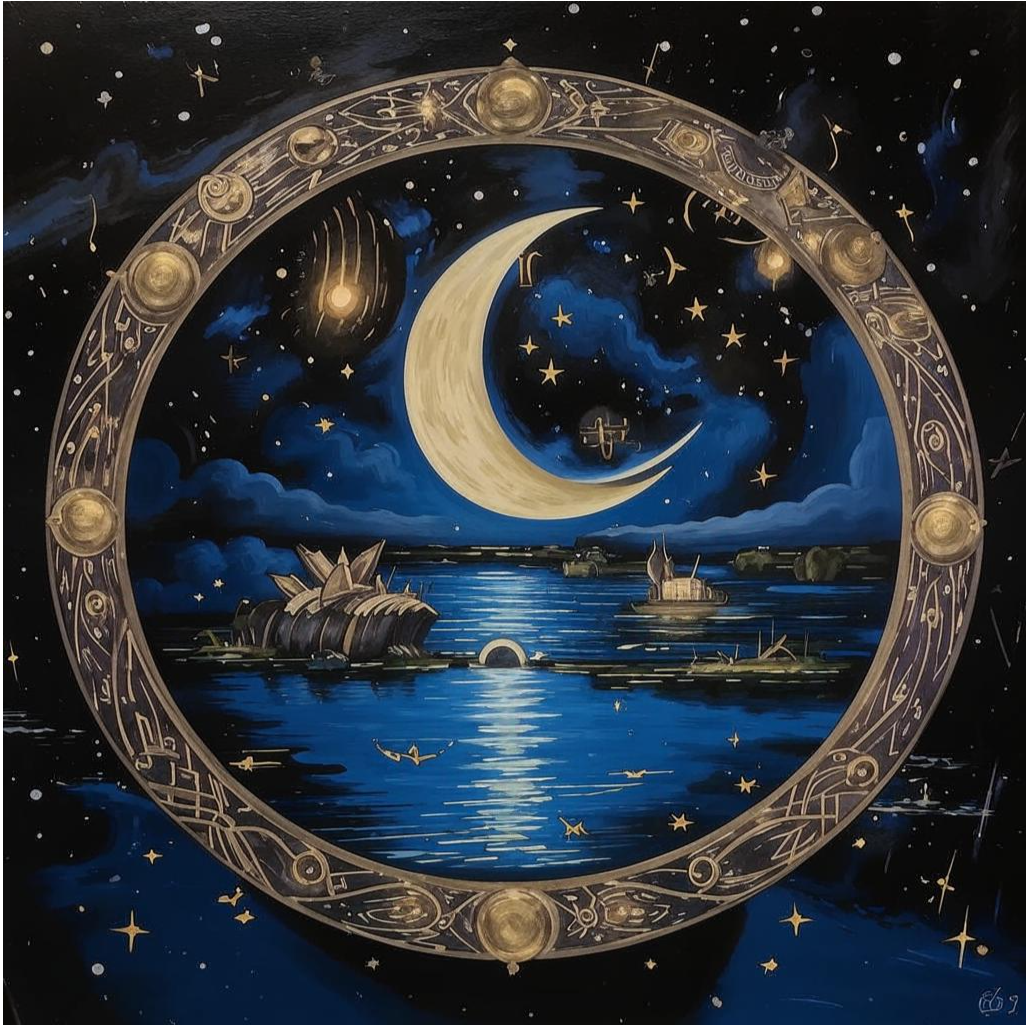 Растущая Луна.