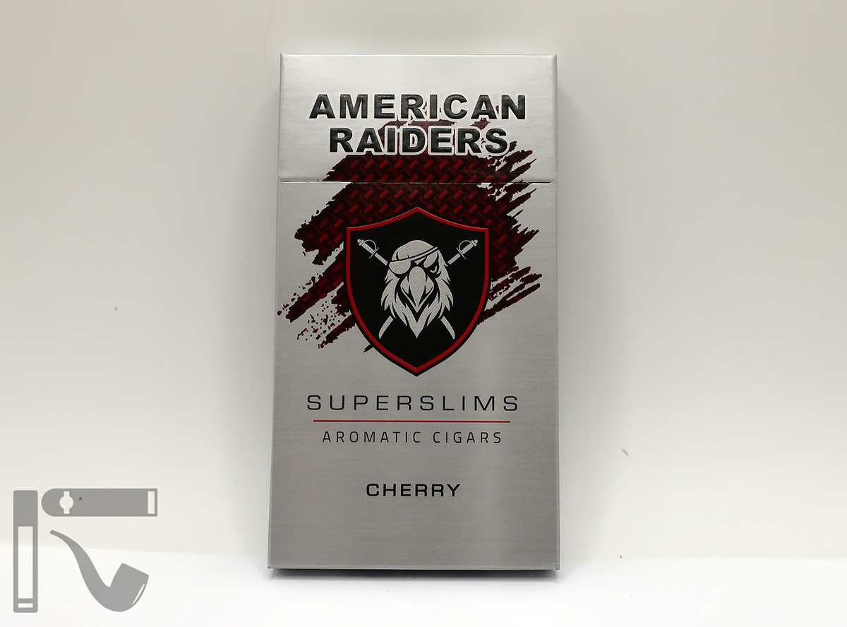 Сигариллы American Raiders Cherry. Фото: © канал "Уголок Курильщика"
