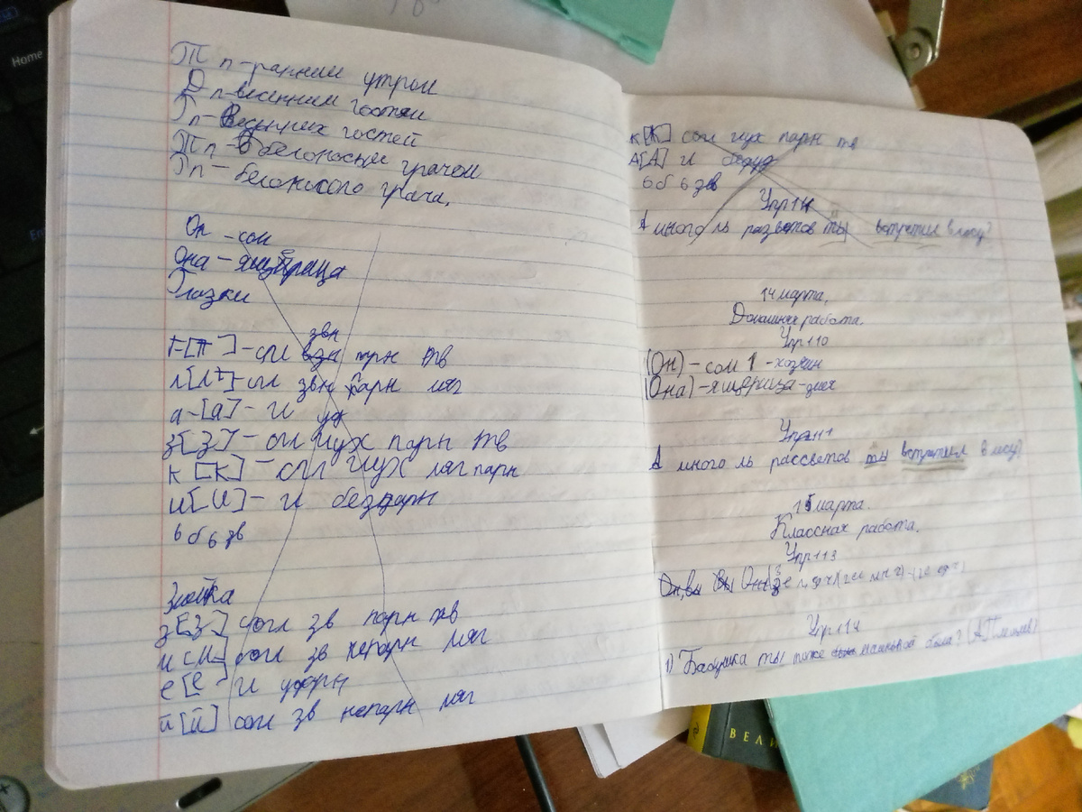 Все предметы в одной тетради