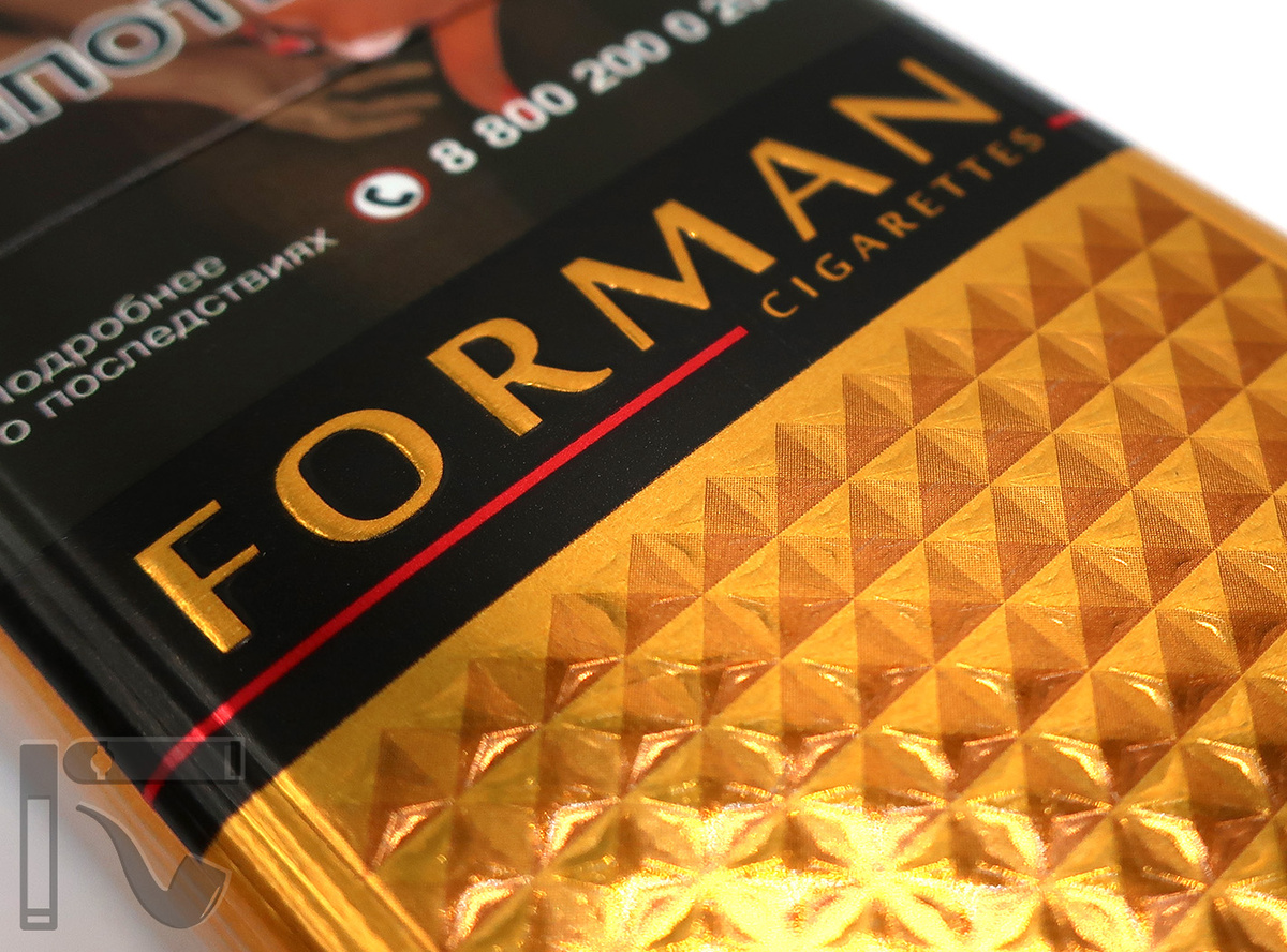 Сигареты Forman Gold Black. Фото: © канал "Уголок Курильщика"