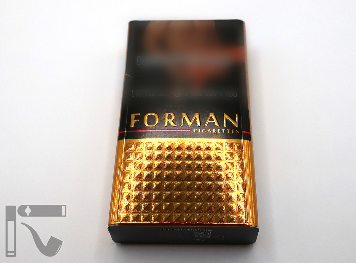 Сигареты Forman Gold Black. Фото: © канал "Уголок Курильщика"