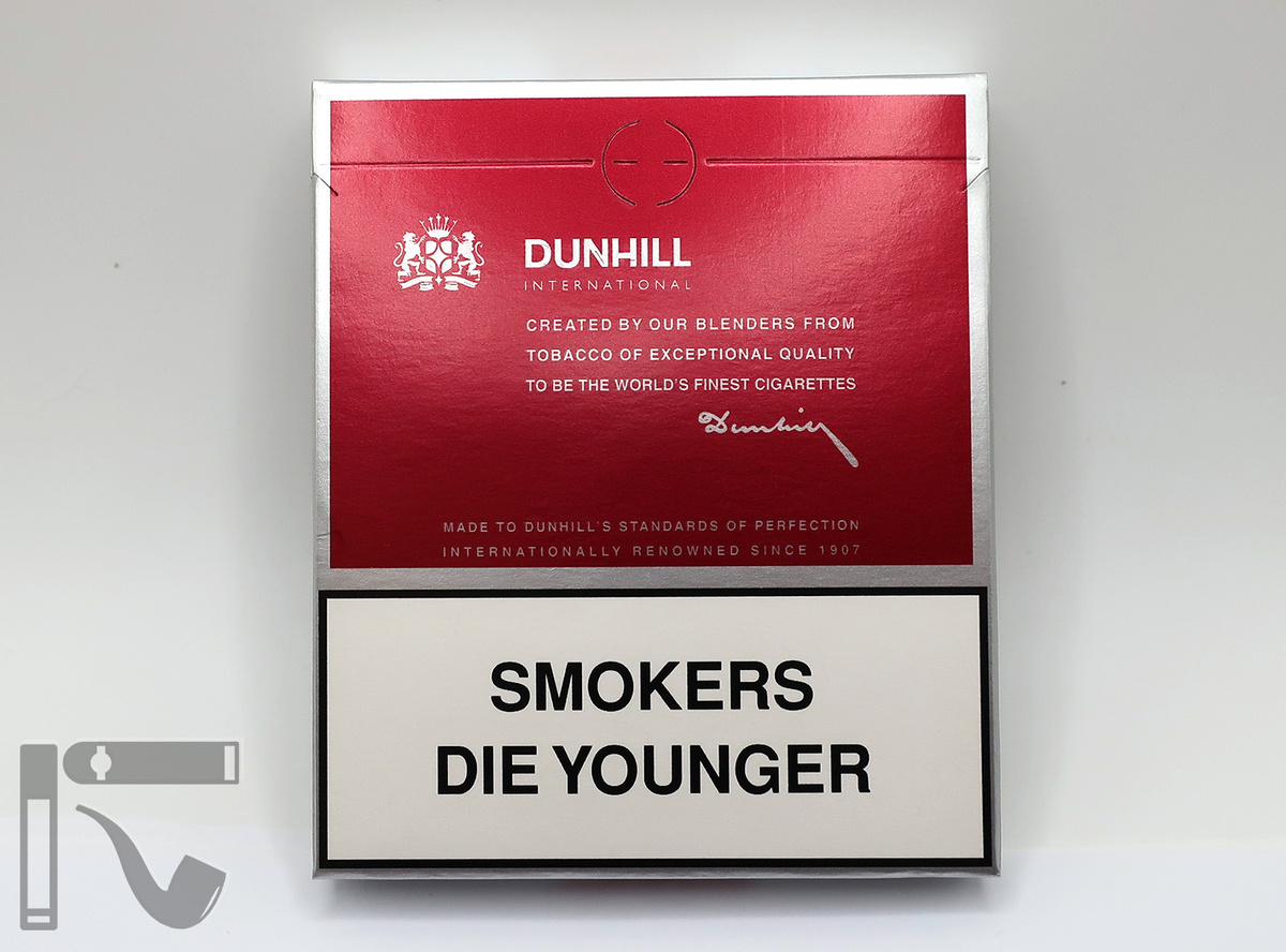 Сигареты Dunhill International. Фото: © канал "Уголок Курильщика"