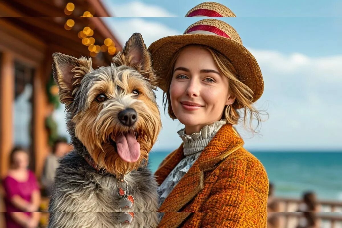 Чеховская собачка подросла… и дама уже совсем не та, что была.
Фото: Нейросеть shedevrum.ai