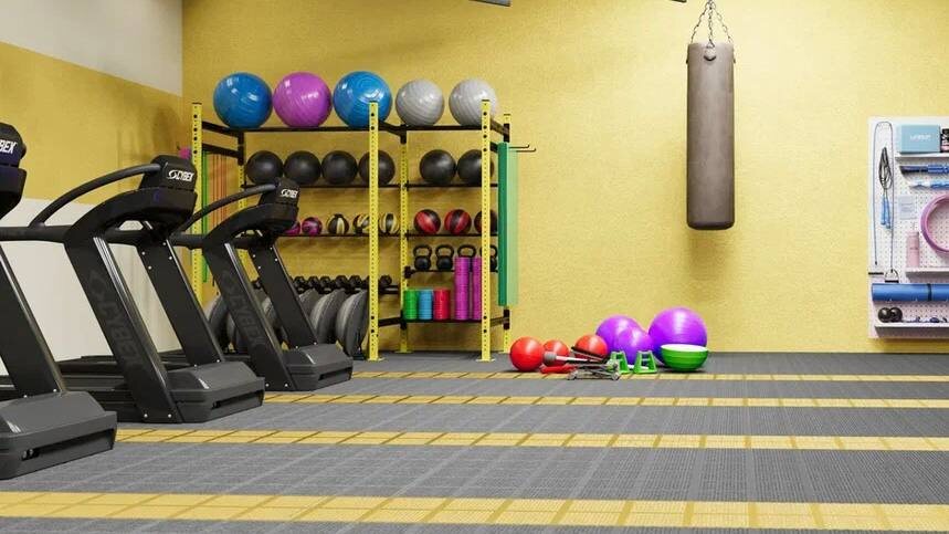 плитка для спортзала	